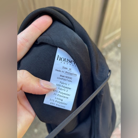 HOUSE OF CB 'Rossella' Black Ruffle Mini Dress - Picture 14 of 15